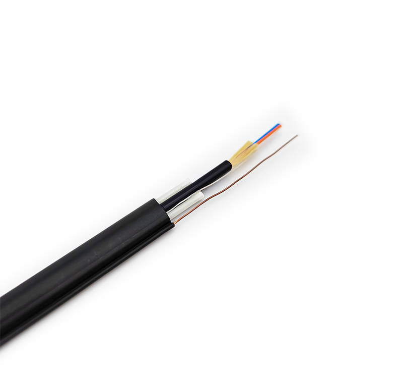 Fttp 2 Core Toneable Tight Buffered Indoor Outdoor Drop Cable Single Mode Fiber Optic Cable