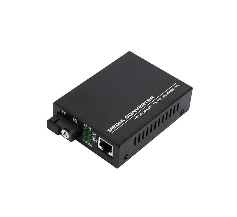 Gigabit 10/100M Ethernet Single SC/UPC Fiber Port Optical Fiber Media Converter